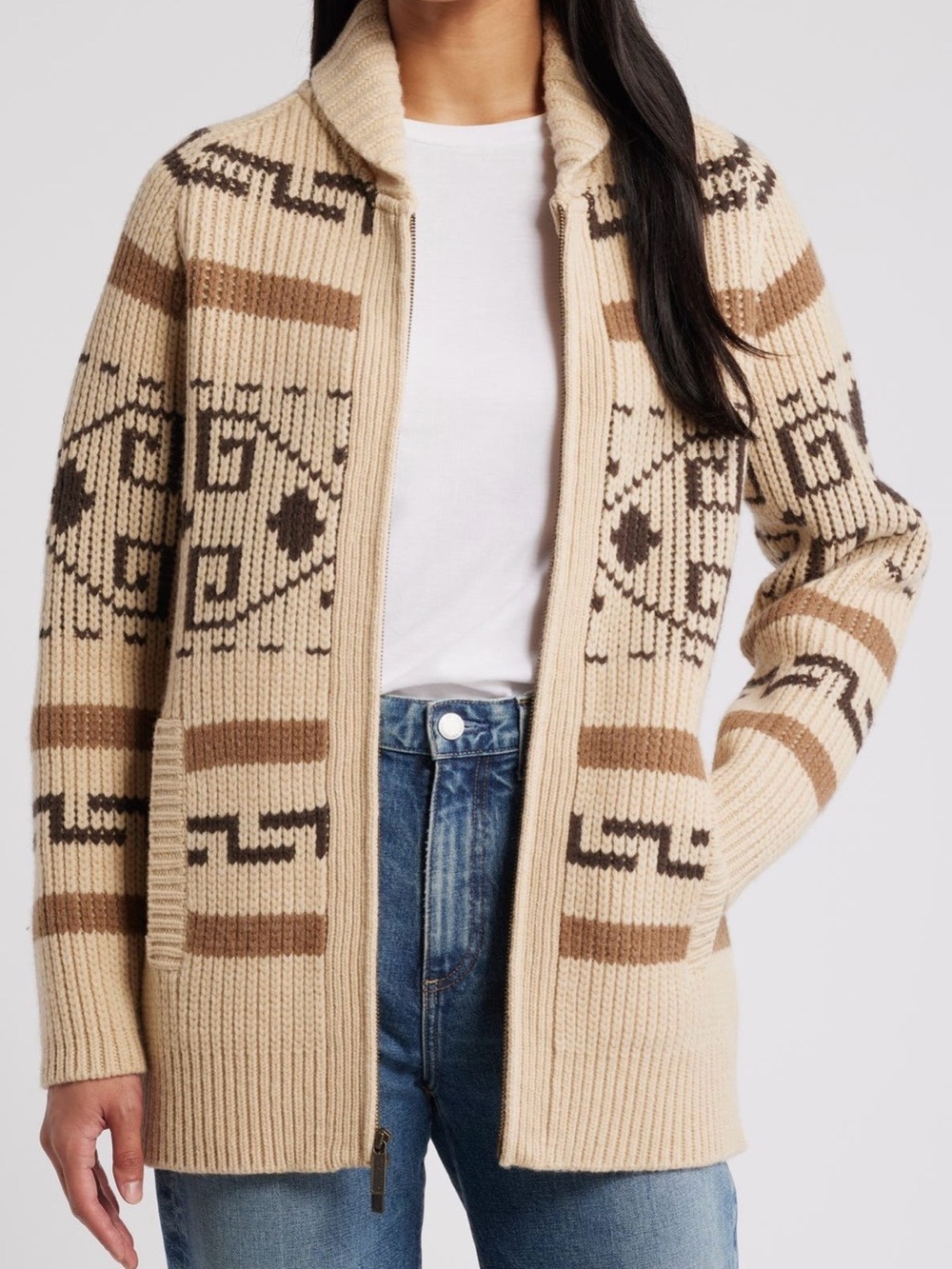 Pendleton Westerly Front Zip Long Wool
Cardigan ~ NWT